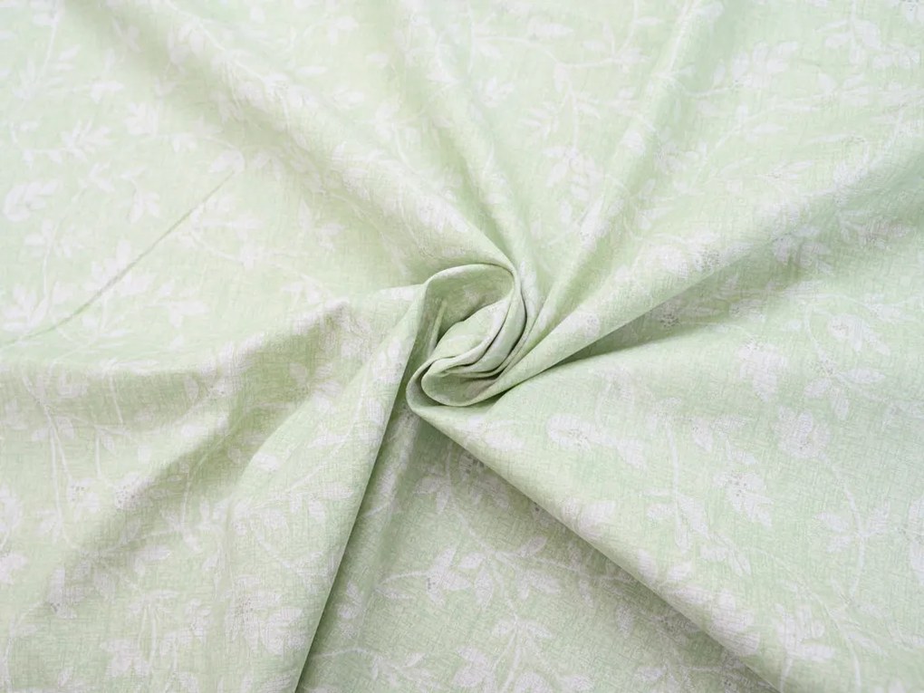 Obliečky z Renforcé bavlny GREEN FLOWERS zelené Rozmer obliečky: 70 x 90 cm | 140 x 200 cm