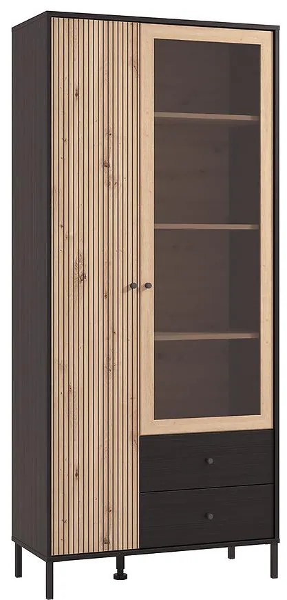 Vitrína Vs1 Čierna/Artisan 11013529