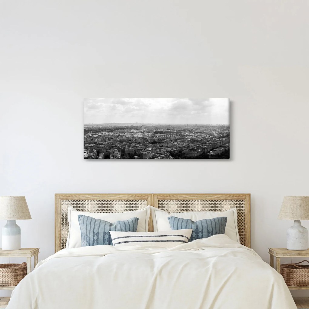 Obraz - Strechy domov v Paríži (120x50 cm)