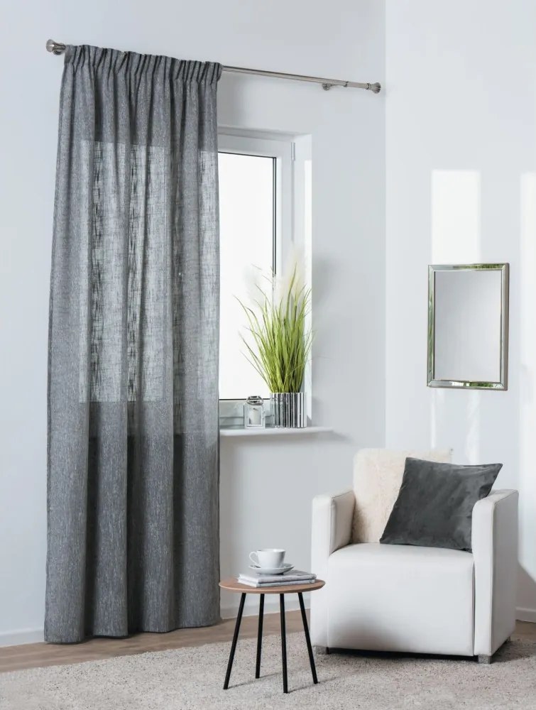 Záves Siena 140x260 cm tmavosivý