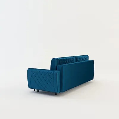 Velúrová pohovka v námorníckej modrej ROMA