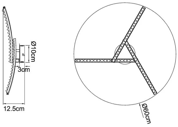 Globo 67169-18 - LED Prisadený luster JULES LED/18W/230V 2700/4000/6000K