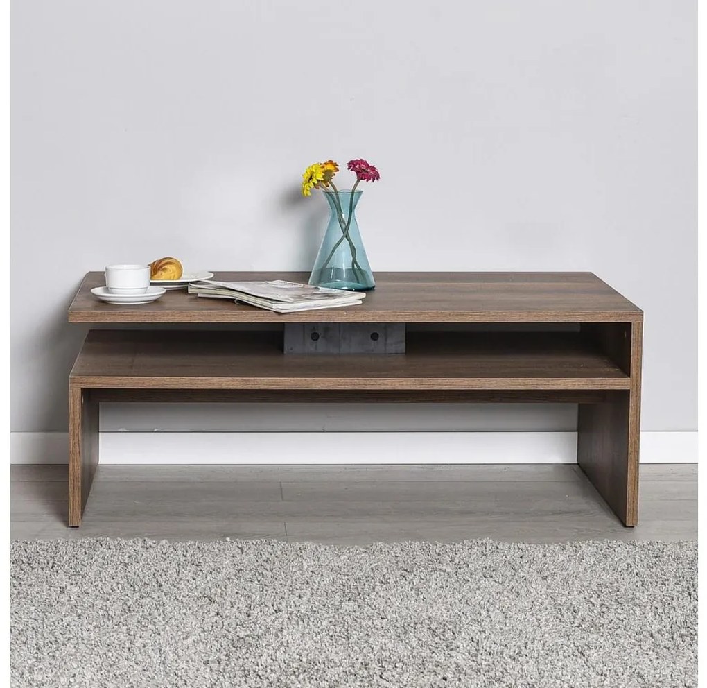 Adore Furniture Konferenčný stolík 42x110 cm hnedá 479ADR1797