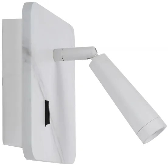 Lucide 77282/03/31 - LED Nástenné bodové svietidlo OREGON LED/4W/230V USB biela