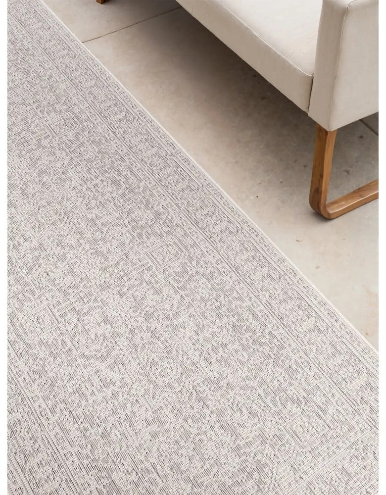 Vnútorný a vonkajší behúň v sivej a slonovinovej farbe 80x250 cm Duet Kona – NORTHRUGS