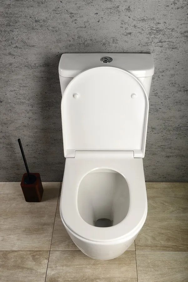 Sapho Sapho, TURKU RIMLESS WC kombi misa zvýšená, sp./zad.odpad, PC104WR
