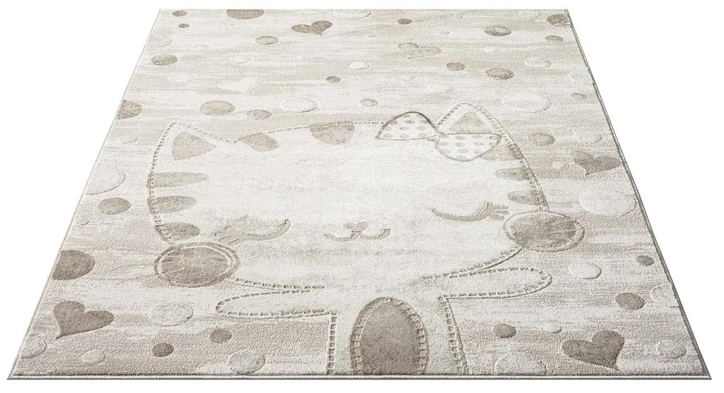 Dekorstudio Detský koberec MARA 720 Mačička Rozmer koberca: 120x160cm