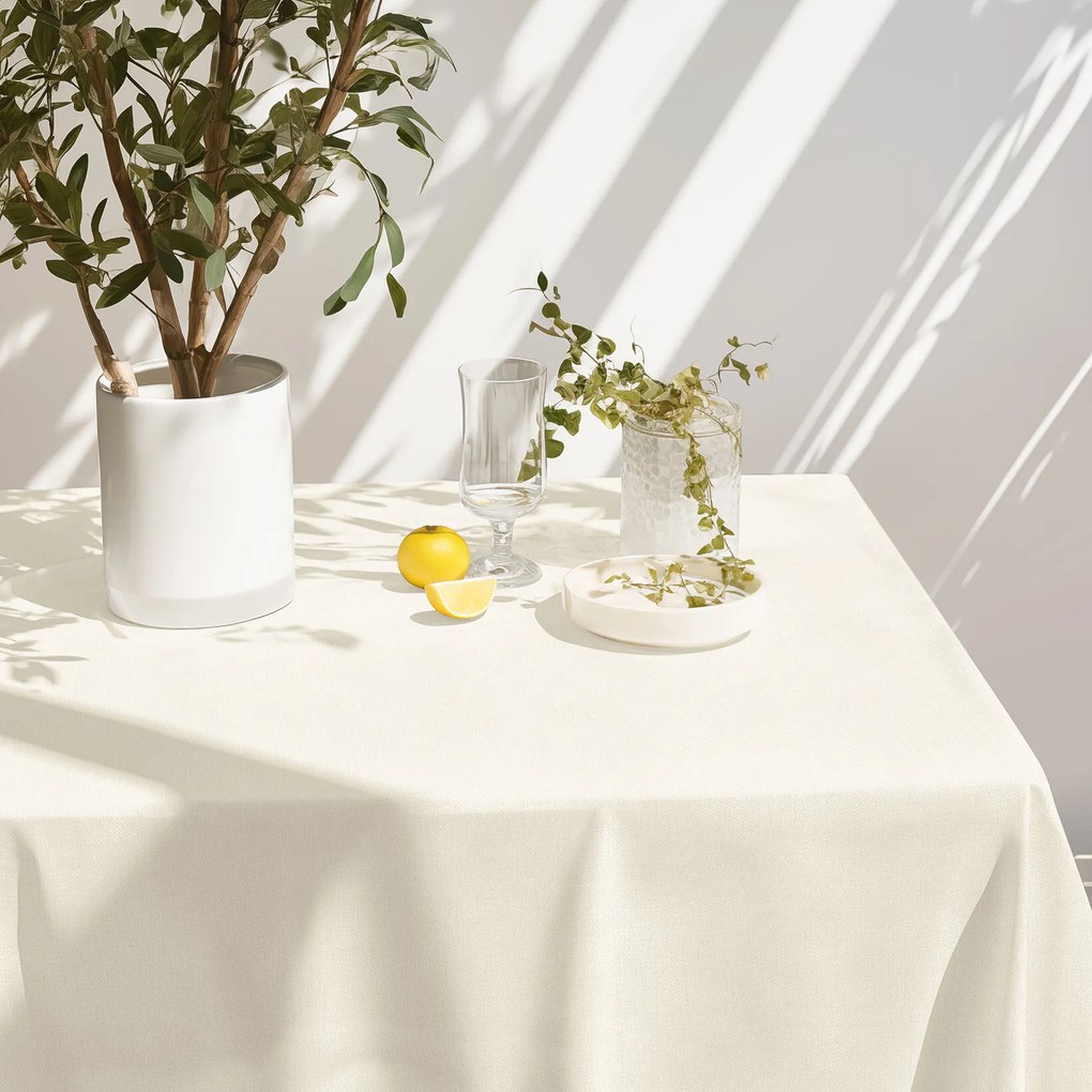 Goldea hranatý obrus malaga - smotanový 80 x 80 cm