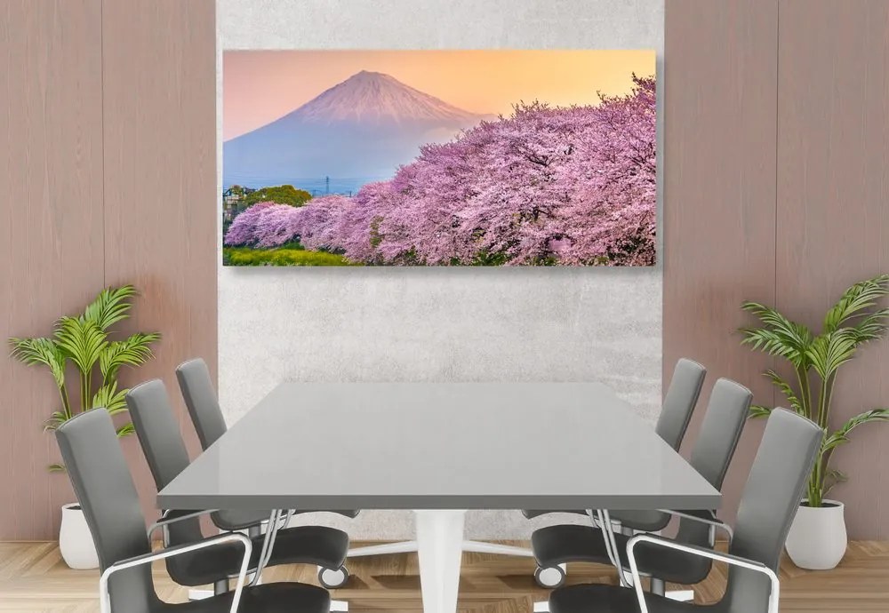 Obraz romantický pohľad na Japonsko