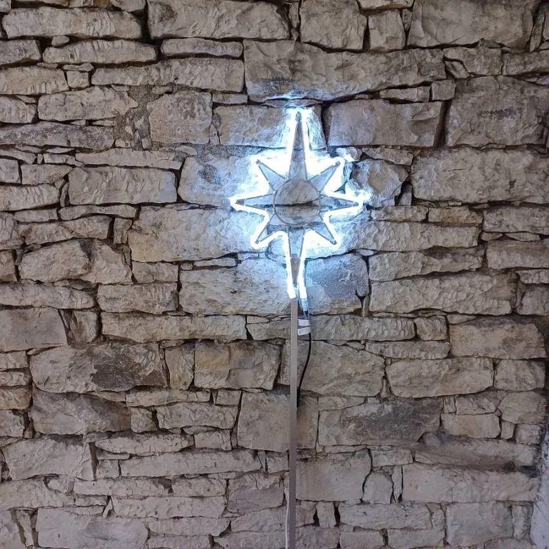 DECOLED LED svetlo na vrchole stromu, 35 x 50 cm, ľadovo biela