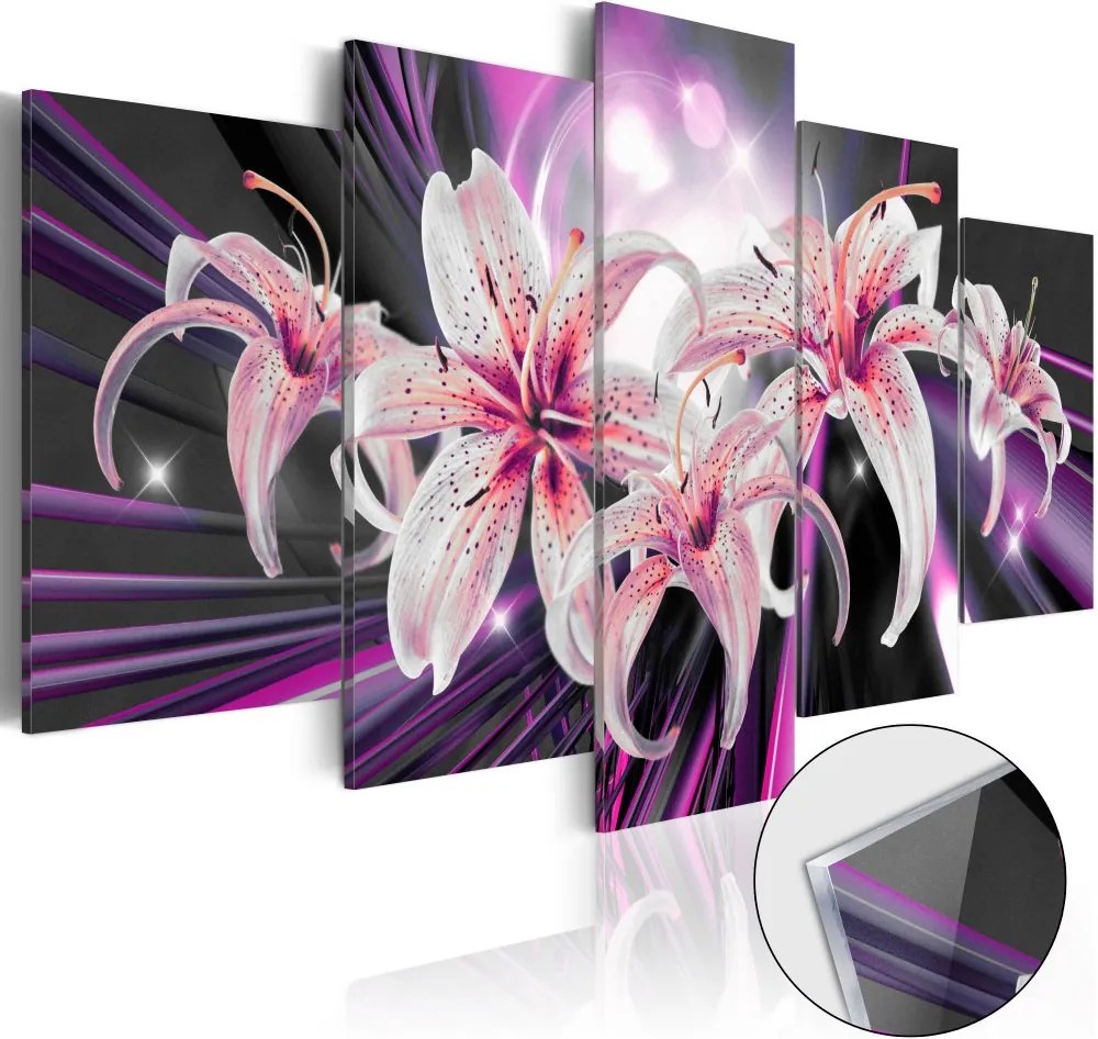 Obraz na skle Bimago - Violet Inspiration 100x50 cm