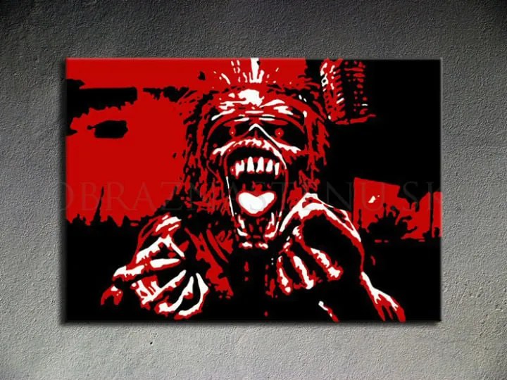 Ručne maľovaný POP Art obraz Iron Maiden | rôzne rozmery