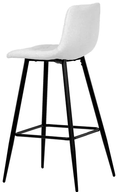 Autronic Barová stolička, biela, látka, AUB-X7015 WT2