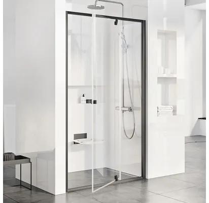 Sprchové dvere RAVAK Pivot PDOP2-110 black+Transparent 03GD0300Z1