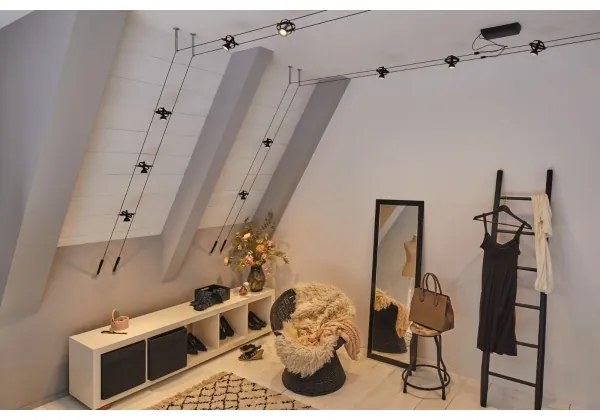 Paulmann 94494 - SADA 8xGU5,3/7,5W Bodové svietidlo CARDAN 230V čierna