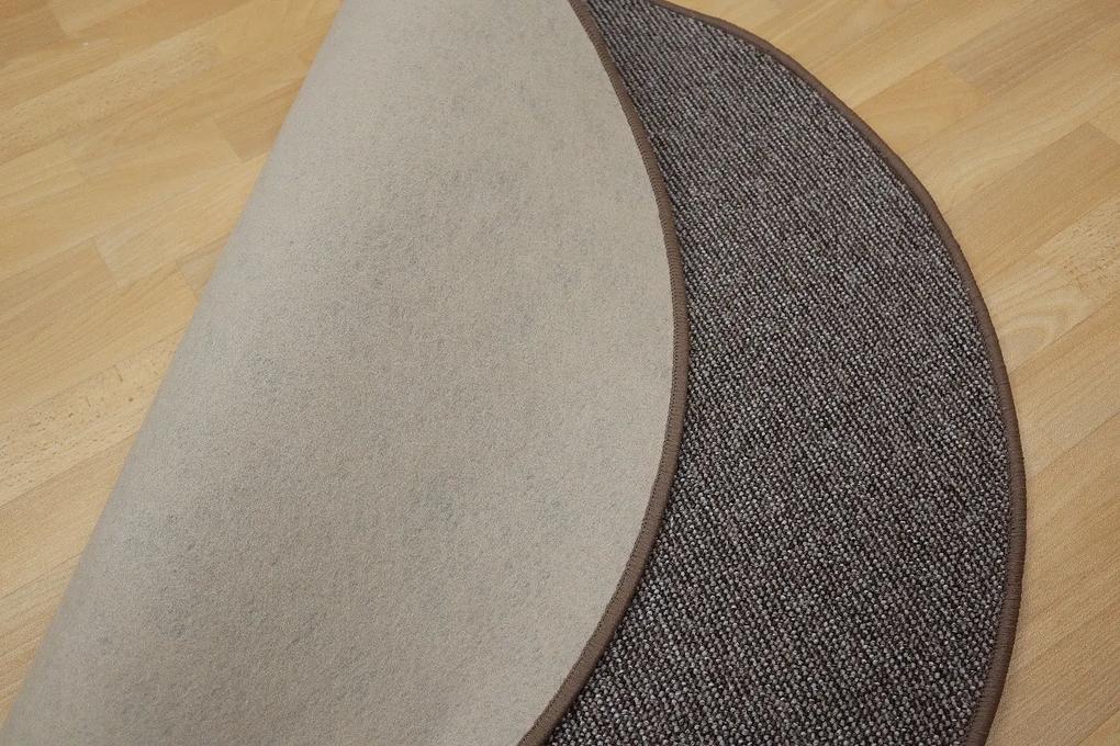 Vopi koberce Kusový koberec Porto hnedý kruh - 120x120 (priemer) kruh cm
