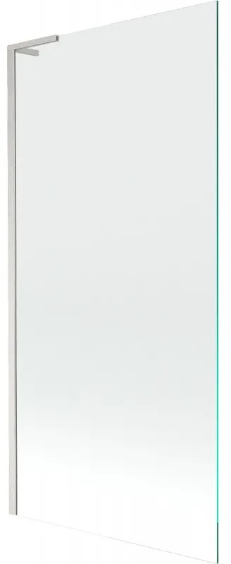Mexen Next L, 1-krídlová vaňová zástena 90 x 150 cm, transparent, 6mm číre sklo, profil brúsená oceľ, 895-090-000-03-00-97