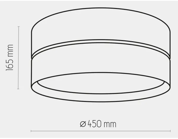 Stropné svietidlo HILTON 3xE27/15W/230V pr. 45 cm mosadz/čierna