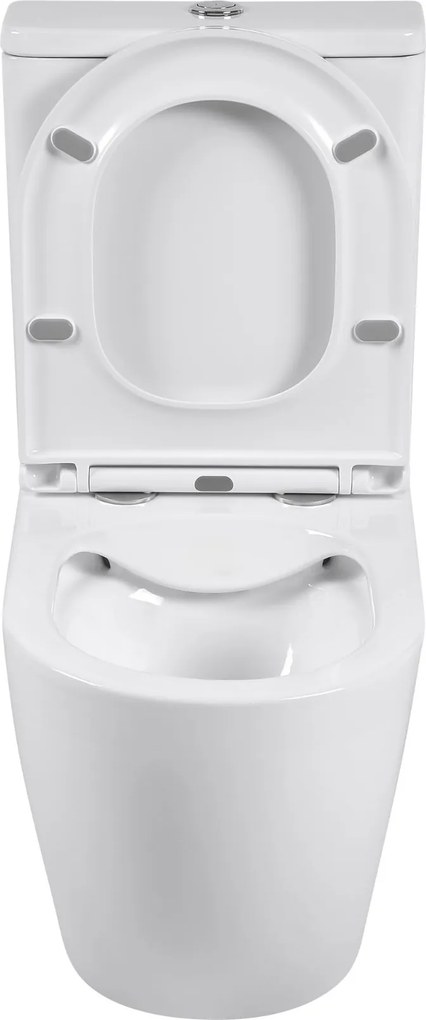 Erga Siena, WC kombi misa 620x365x820 mm, Rimless + toaletné sedadlo, biela lesklá, ERG-V03-SIENA-RIM-WH