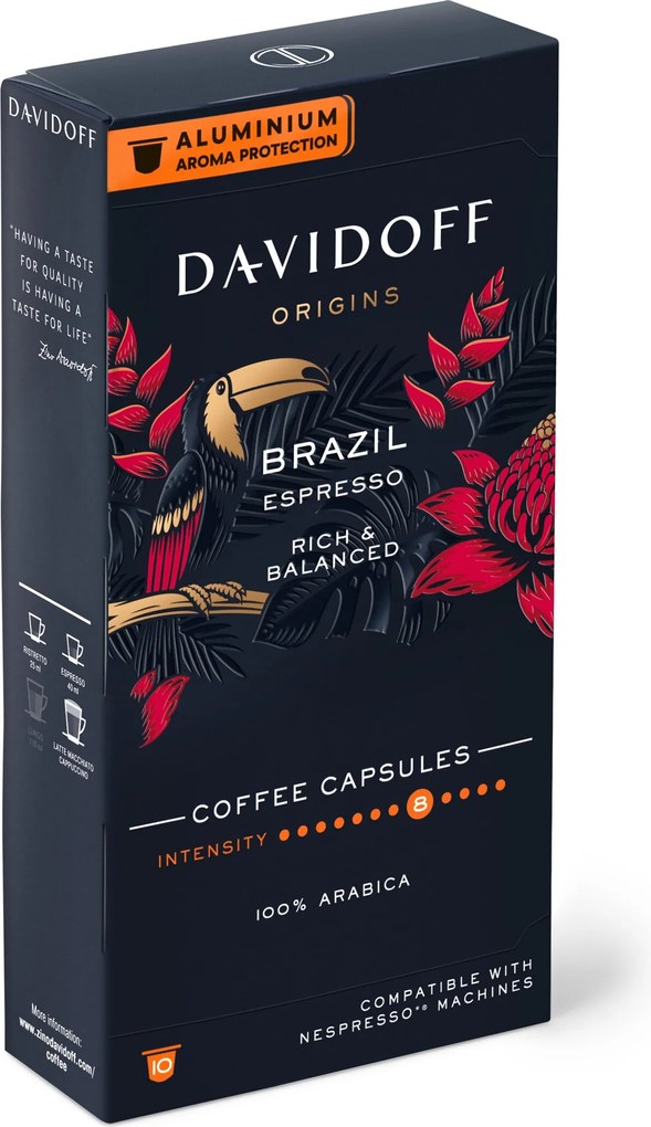 DAVIDOFF CAFÉ ORIGINS Brazil Espresso - 10 kapsúl