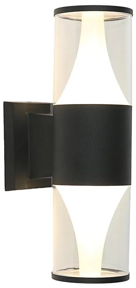 Prezent 12104 - LED Vonkajšie nástenné svietidlo SERA 2xLED/7W/230V 4000K IP54