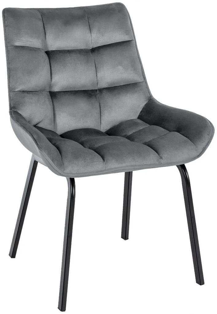 Stolička Saranda zamat - tmavo šedá