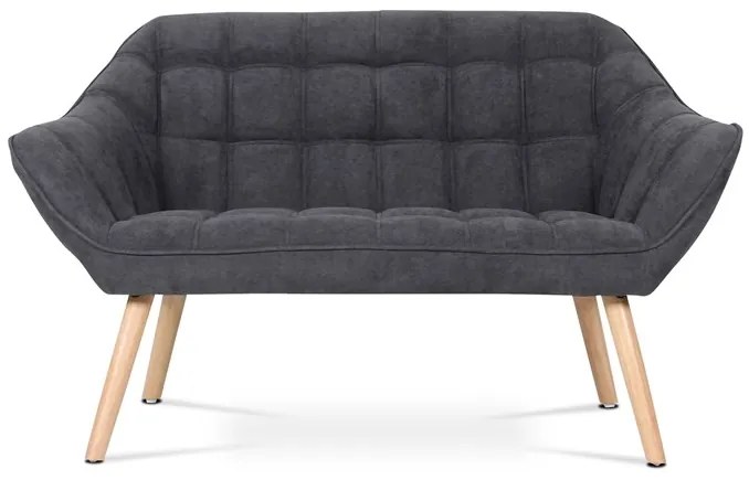 BONTEC Dvojmiestna pohovka, sivá, látka, AK-322 GREY2 Farba: Strieborná