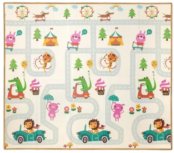 Hracia podložka pre deti Play Street T1 177x197 cm
