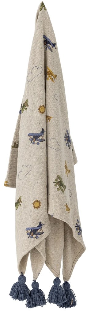 Bloomingville Pléd Throw Plane Throw Lietadlá