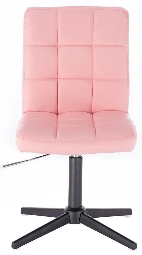 LuxuryForm DESIGN Stolička TOLEDO na čiernom kríži - ružová