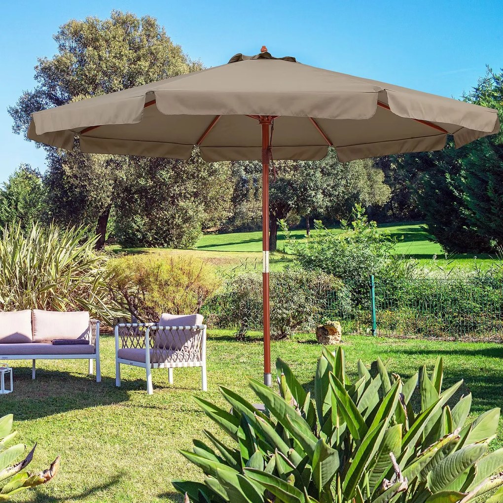 InternetovaZahrada Záhradný slnečník Ø330 cm - taupe