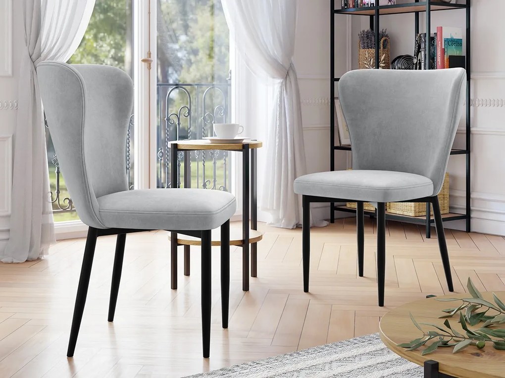 Stolička Tenrek, Dostupné poťahy: Magic Velvet 2217, Farby nožičiek: čierna