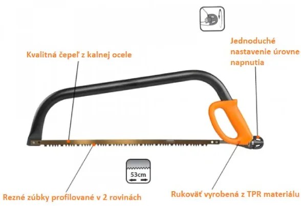 WELLHOX Píla s nastaviteľným napínačom 21"