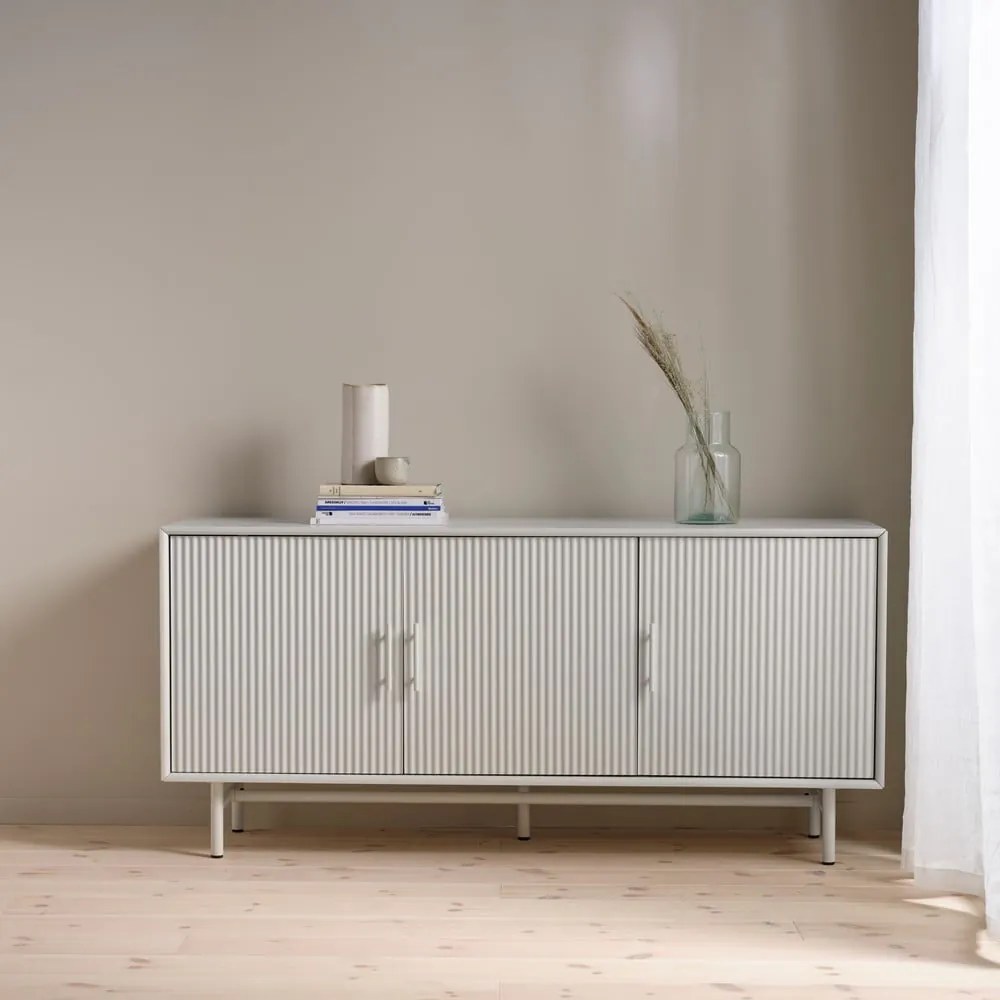 Sivá komoda 160x75x45 cm Palma – Unique Furniture