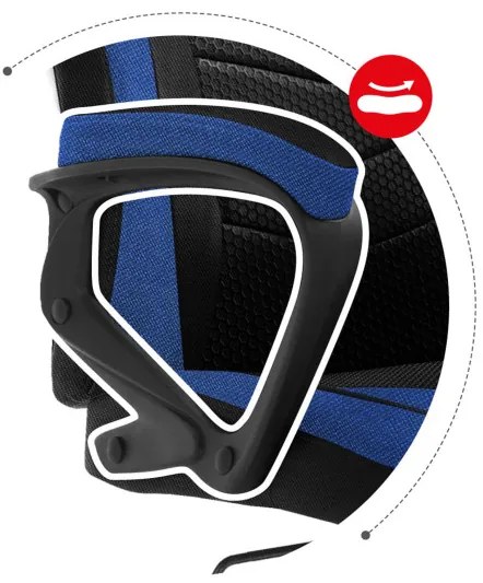 Herná stolička Force - 2.5 modrá mesh