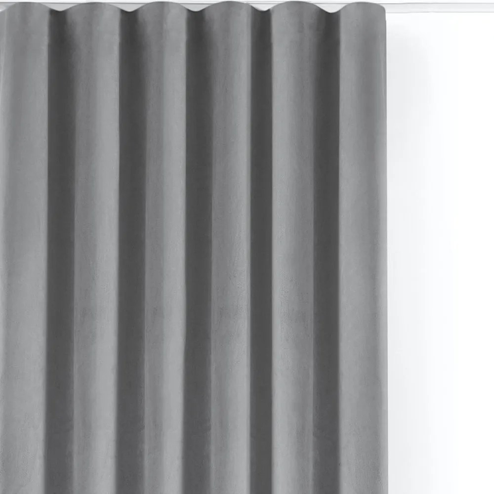 Sivý zamatový dimout záves 200x250 cm Velto – Filumi
