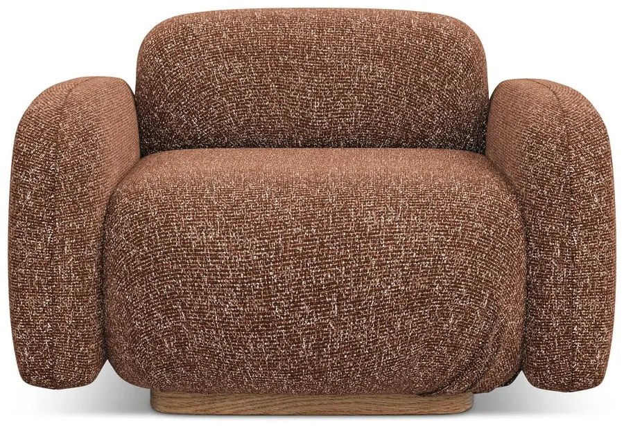 Oranžové/hnedé kreslo Ailani – Makamii