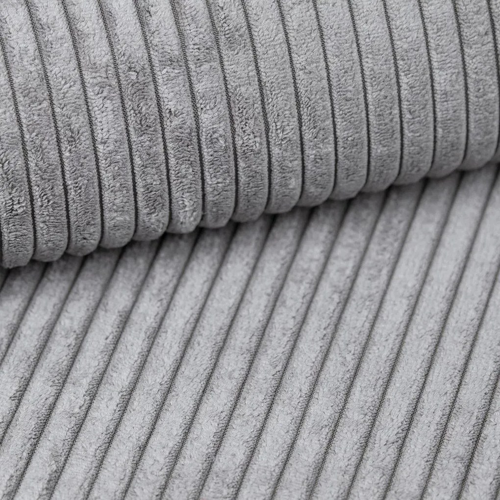 Svetlá sivá sedacia súprava do U SMART COSARO 295x140 cm