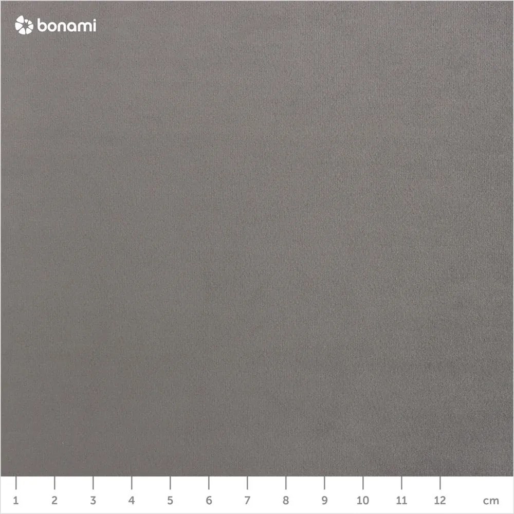 Sivá zamatová rohová pohovka (do "U") Jodie - Micadoni Home