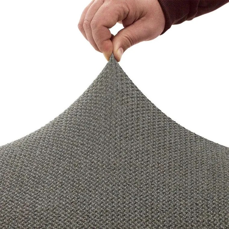Super strečové poťahy HARMONIA šedá dvojkreslo (š. 140 - 180 cm)