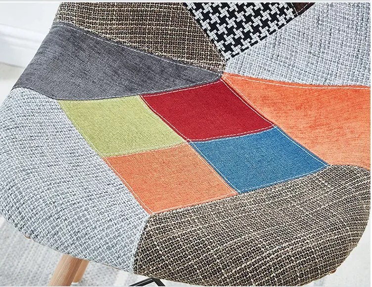 Jedálenské stoličky PATCHWORK 4 ks - škandinávsky štýl