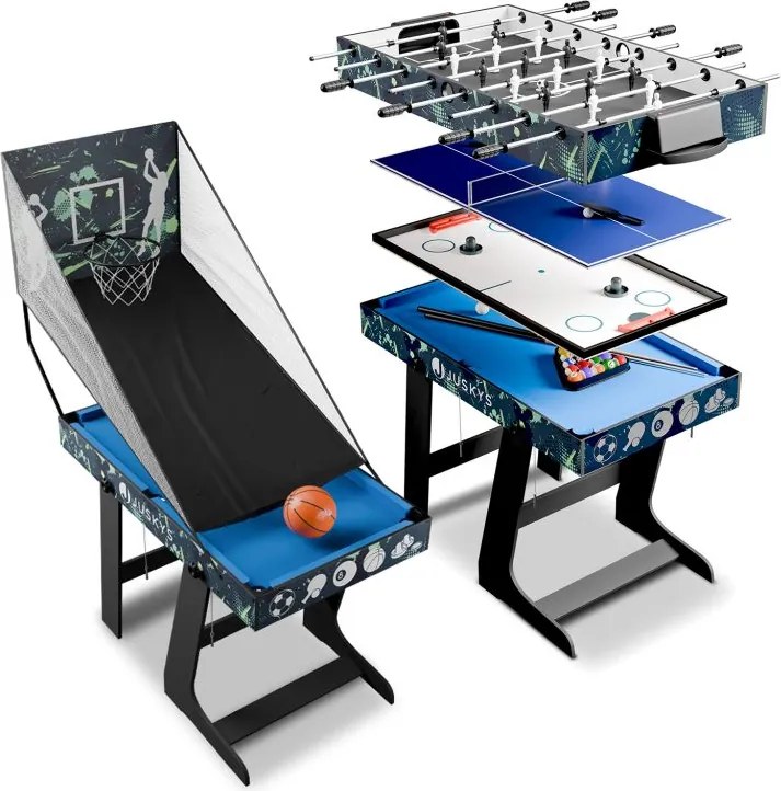Multifunkčný herný stôl 5v1 - futbal, basketbal, hokej