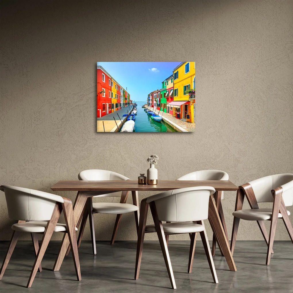 Obraz - Ostrov Burano, Benátky, Taliansko (70x50 cm)
