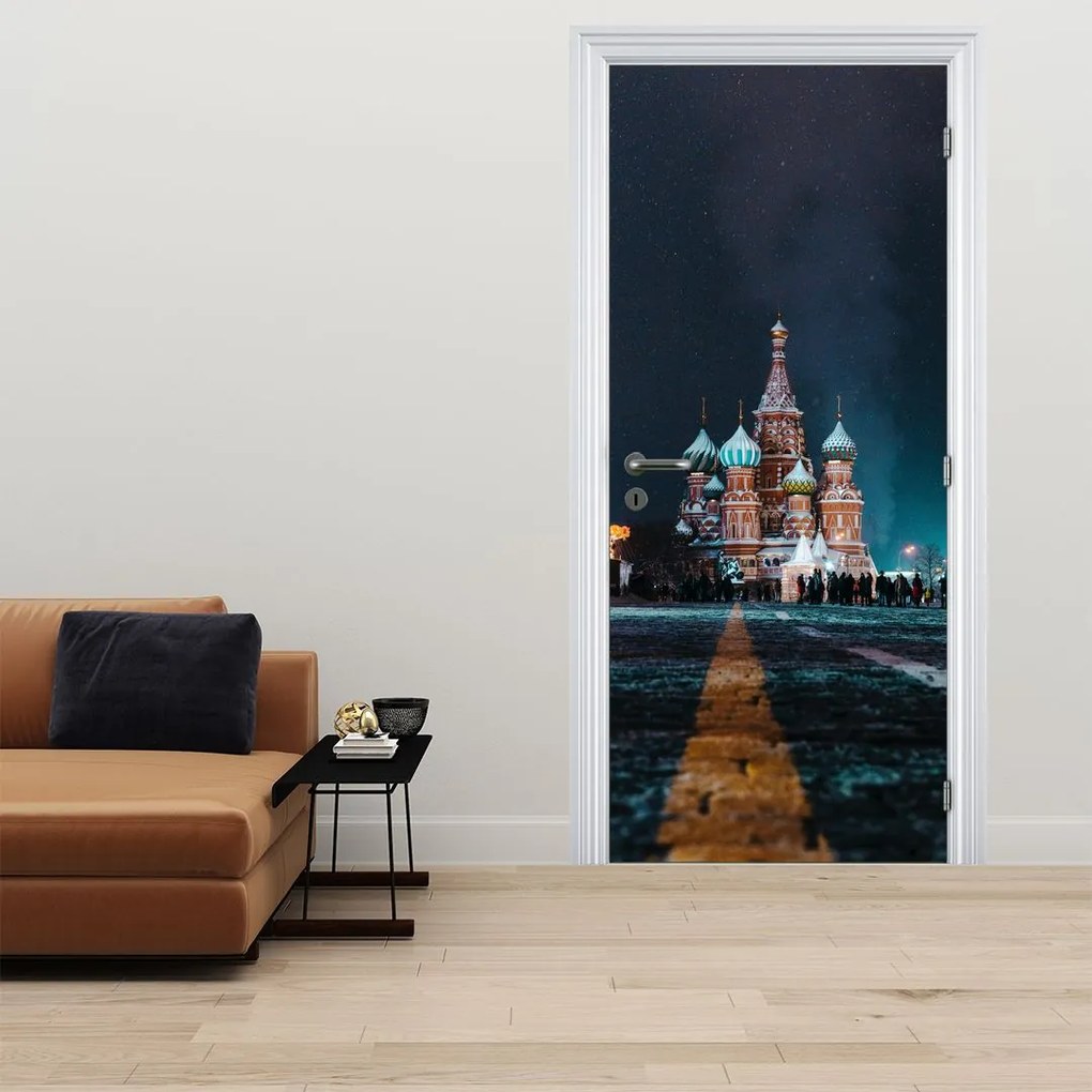Fototapeta na dvere - Stavba v Rusku (95x205cm)