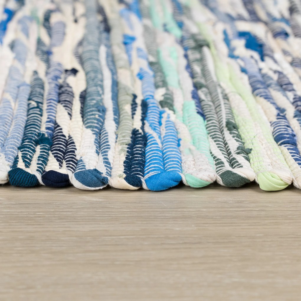 Kusový koberec Ashraf grau/blau Mix, 60x110, modrá, chodba / predsieň, My Flair