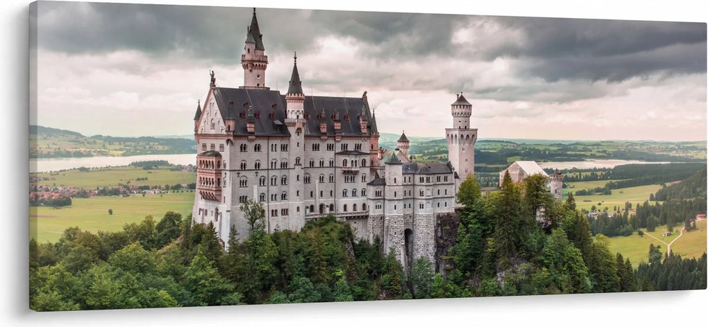 Obraz - Zámok na skalách (120x50 cm)