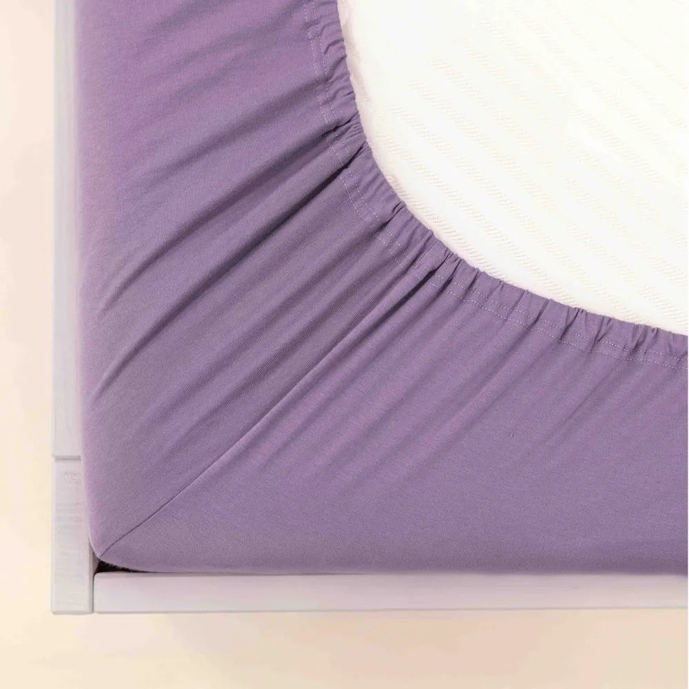 Polášek Jersey plachta s elastanom - Vínová | 180 x 200 cm