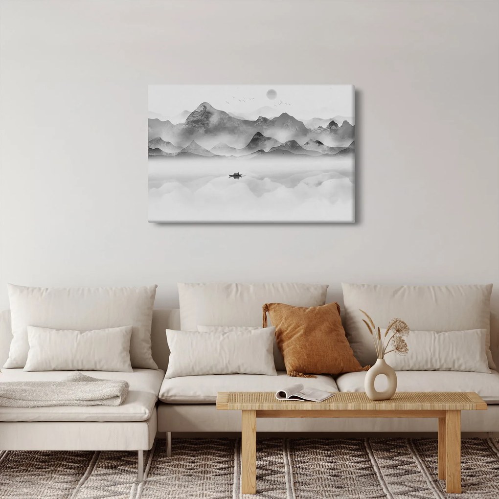 Obraz - Japonské jazero (90x60 cm)