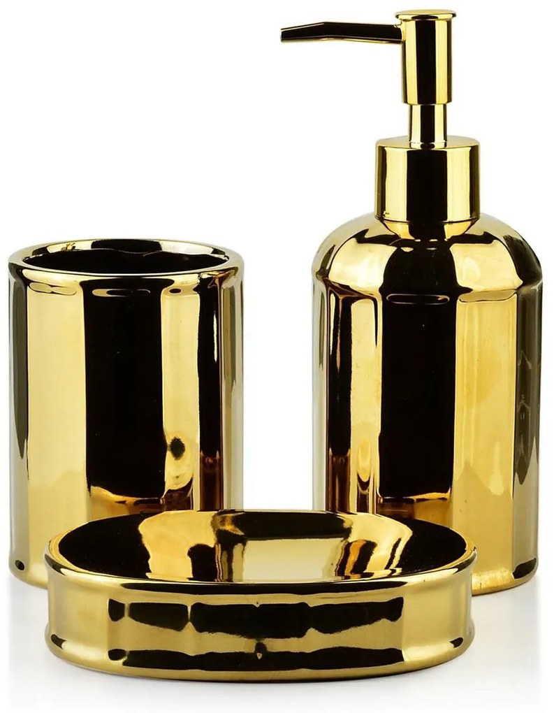 Sada kúpeľňových doplnkov Ciri, zlatá