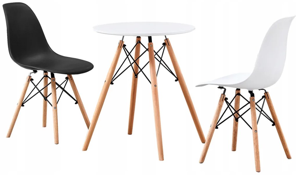 Bestent Jedálenský stôl 60cm Anello White
